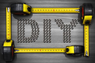 DIY sembolü ve kaset ölçüleri
