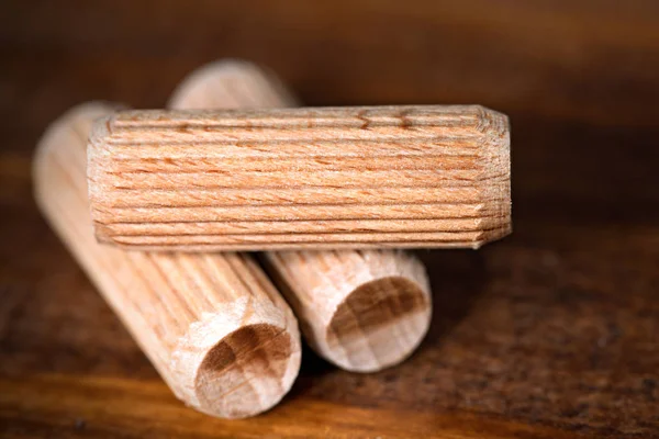 Macro Foto de tacos de madera —  Fotos de Stock