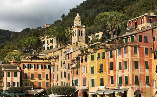 Barevné domy v Portofino - Ligurie Itálie — Stock fotografie