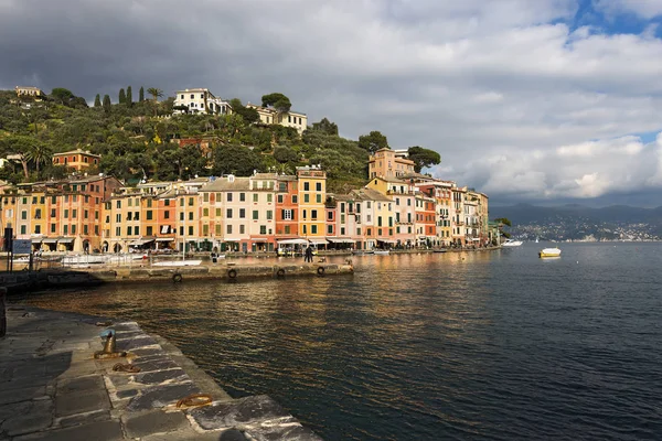 Portofino Köyü - Genova Liguria İtalya — Stok fotoğraf