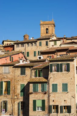Siena Toscana İtalya - eski evleri