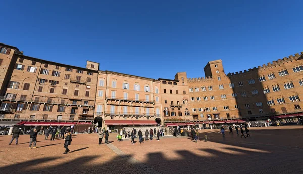 Piazza del Campo - Siena Toskánsko Itálie — Stock fotografie