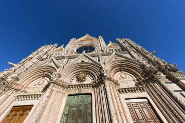 Cephe Siena Katedrali'nin - Toskana İtalya