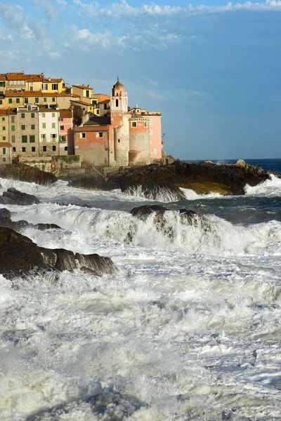 Tellaro 村 - リグーリア州イタリア — ストック写真