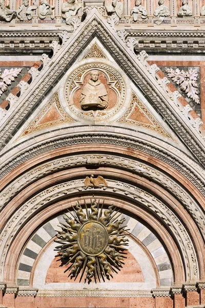 Detail of Siena Cathedral - Tuscany Italy — Stock Photo, Image