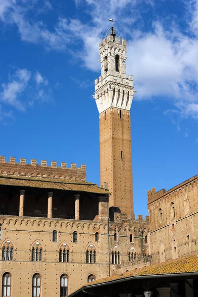 Torre del Mangia - Siena Toscana Itália — Fotografia de Stock
