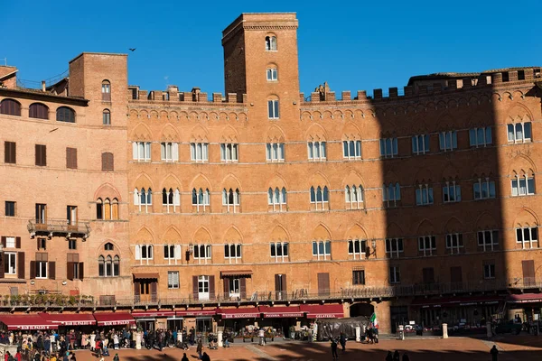 Piazza del Campo - Siena Toskánsko Itálie — Stock fotografie