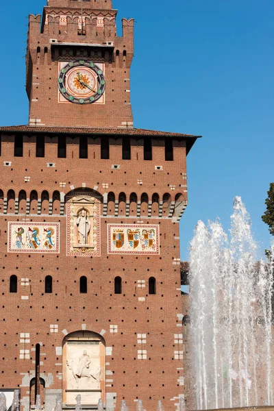 Château de Sforza à Milan Italie - Castello Sforzesco — Photo