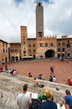 San gimignano - siena Toskana İtalya