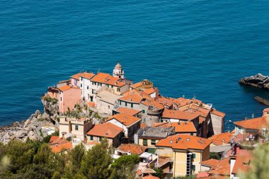 Tellaro - Liguria İtalya havadan görünümü