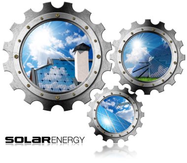 Güneş enerjisi - üç Metal Dişliler