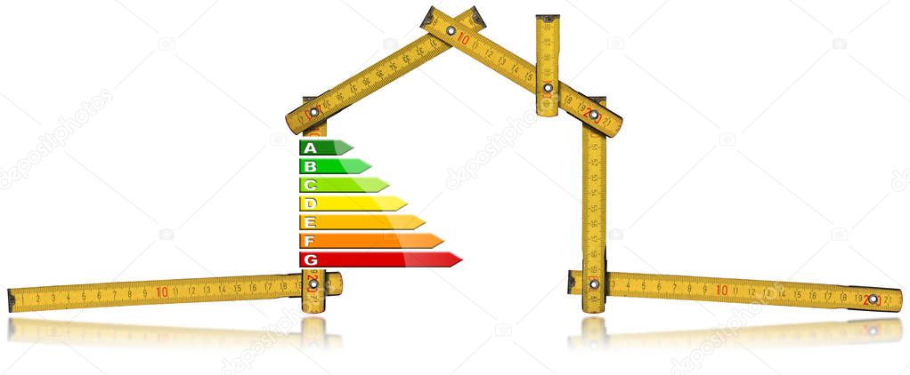 Energy Efficiency - Ruler in the Shape of House