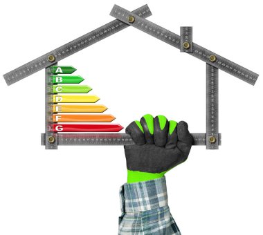 Enerji verimliliği - cetvel ev şeklinde