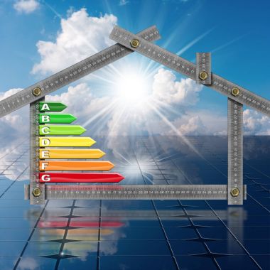Enerji verimliliği - ev güneş panelleri ile
