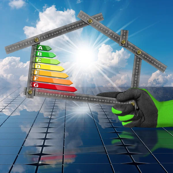 Enerji verimliliği - ev güneş panelleri ile