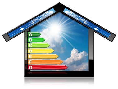 Enerji verimliliği - ev güneş panelleri ile