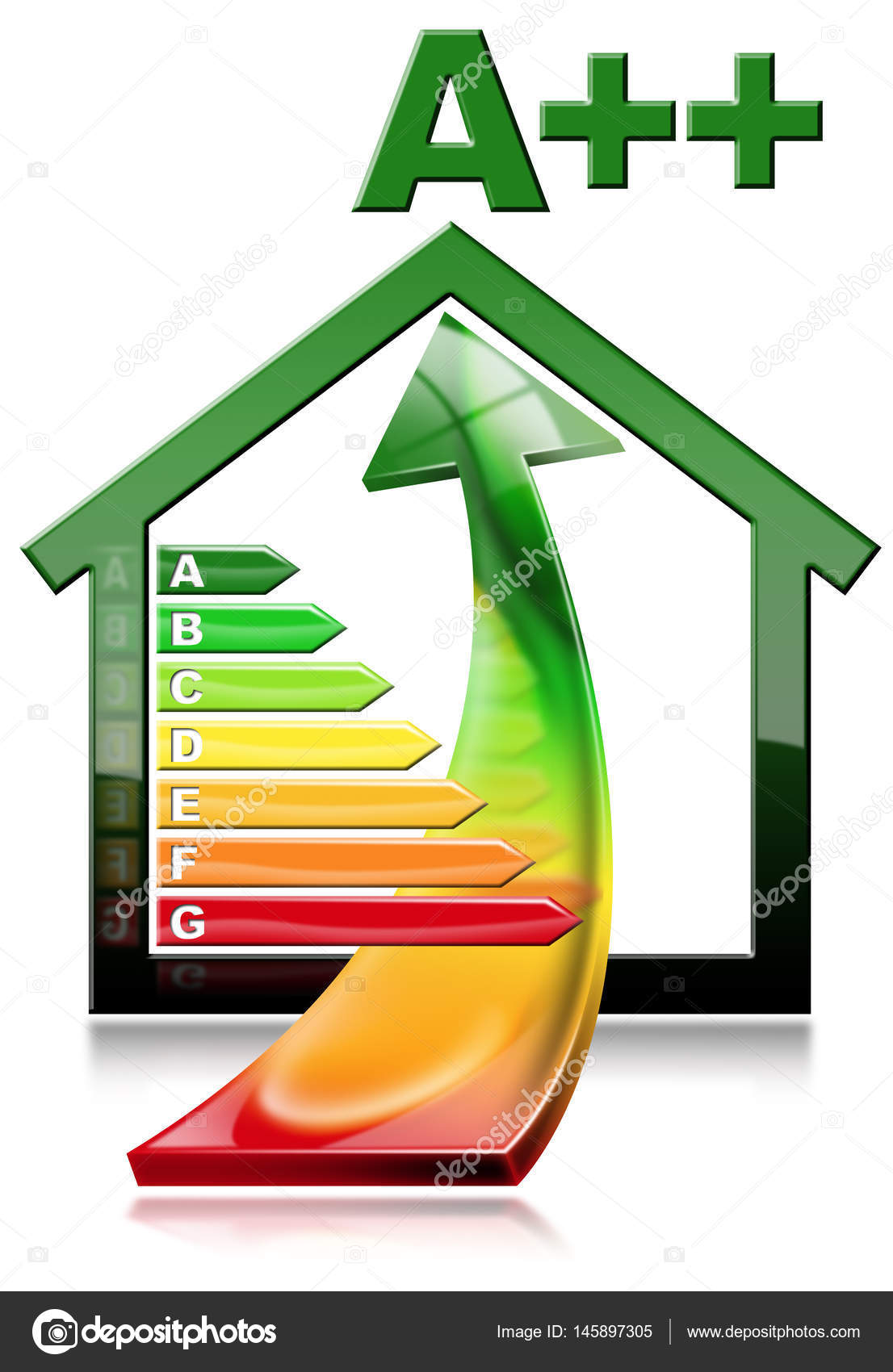 Efficienza energetica casa con risparmio energetico — foto stock ... Case risparmio energetico classe a
