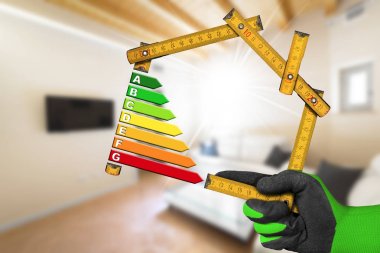 Enerji verimliliği - cetvel ev şeklinde