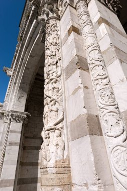 San Martino - detayı - Lucca İtalya katedral