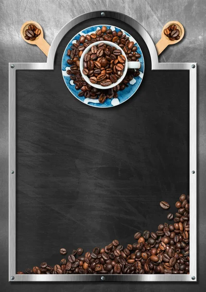 コーヒーの家の空の黒板 — ストック写真