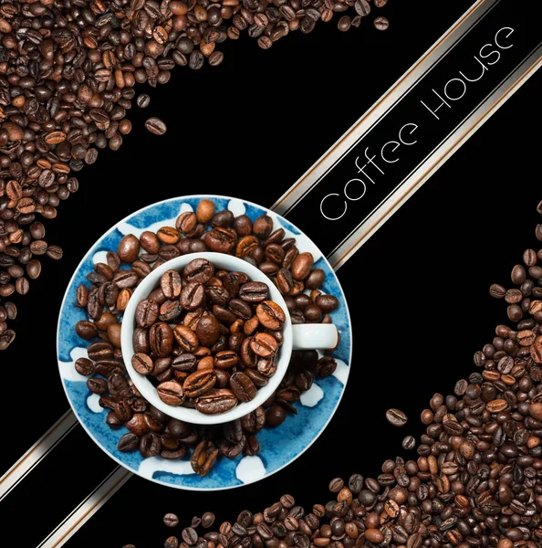 Шаблон меню кав'ярня — стокове фото