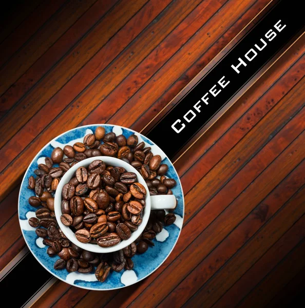 Modelo para o menu Casa de café — Fotografia de Stock