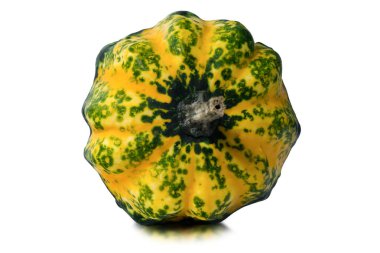 Dekoratif balkabağı beyaz izole