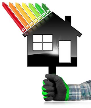 Enerji verimliliği - ev şeklinde sembolü