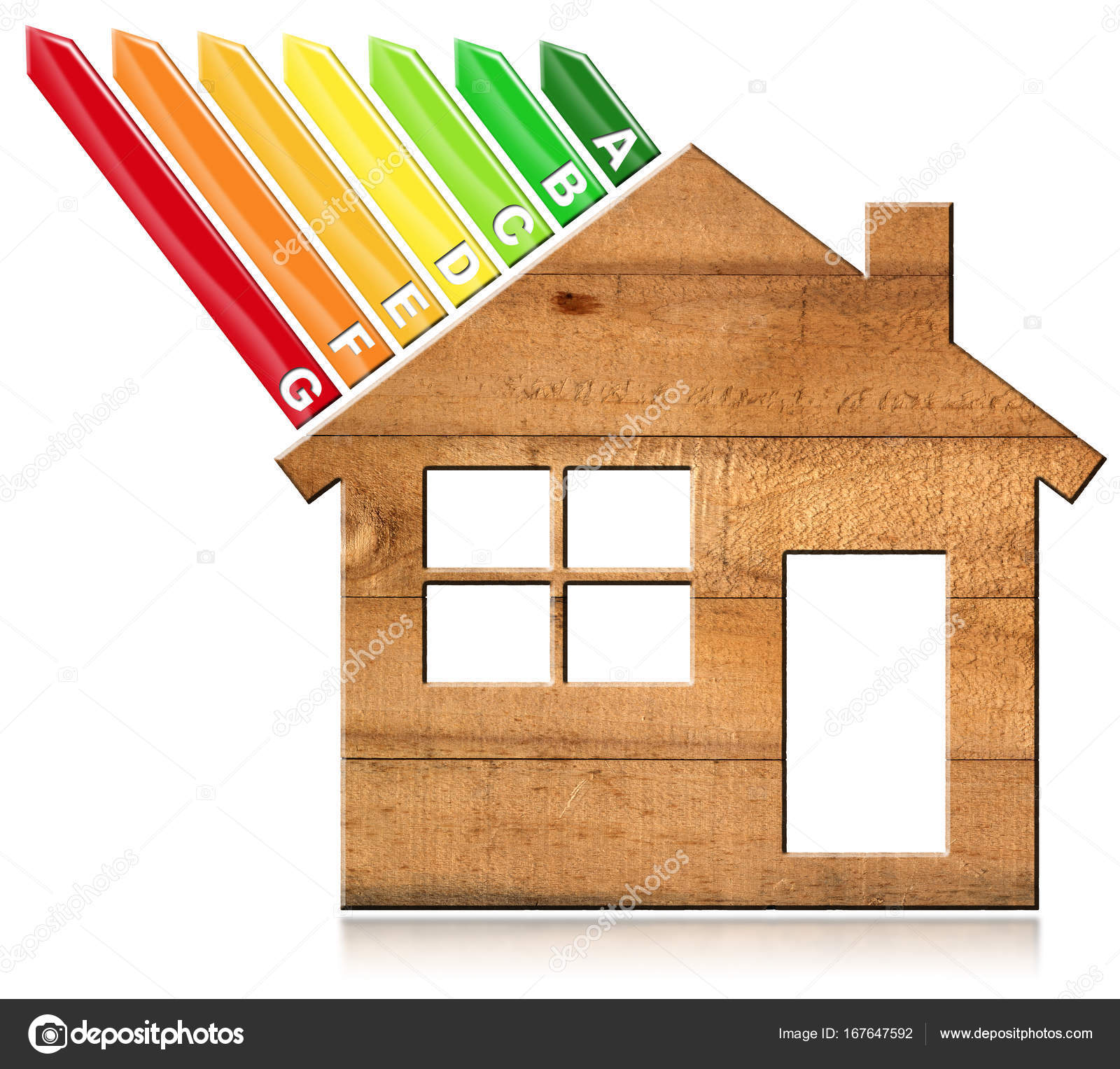 Efficienza energetica casa di legno — foto stock © catalby #167647592 Efficienza energetica casa