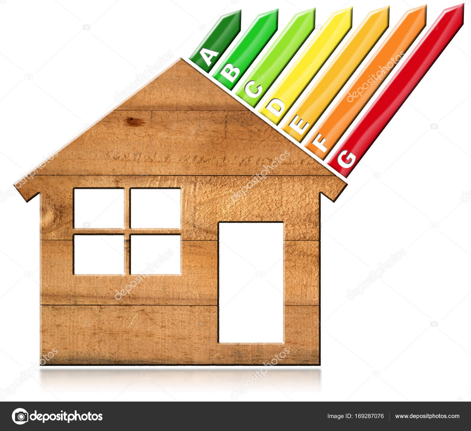 Efficienza energetica casa di legno — foto stock © catalby #169287076 Efficienza energetica casa