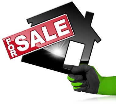 Satılık Model ev sembolü