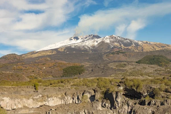 Monte Etna Vulcão - Sicília Itália — Fotografia de Stock