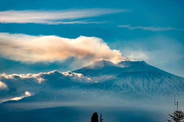 Mount Etna Volcano - Sicily Italy — Stock Photo, Image