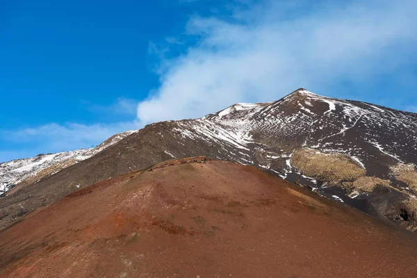 Silvestri kráterek - Etna vulkán - Szicília-Olaszország — Stock Fotó