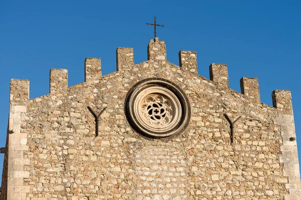 Catedral de San Nicolás en Taormina Sicilia Italia — Foto de Stock