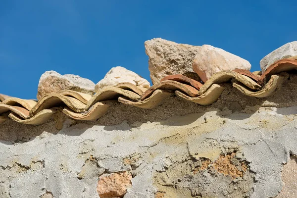 Eski kiremit - Sicilya İtalya — Stok fotoğraf