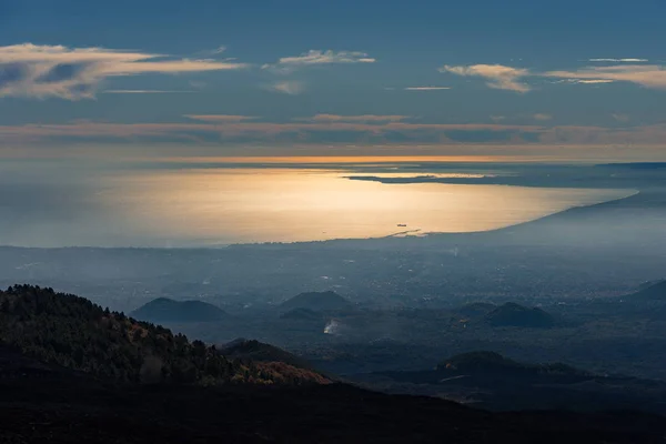 Catane - Vue d'ensemble du volcan Etna — Photo