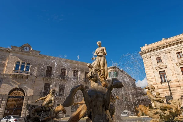 Fontana di Diana - Ortigia Siracusa Sicilia Italia — Foto Stock