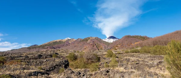 Monte Etna Vulcão - Sicília Itália — Fotografia de Stock