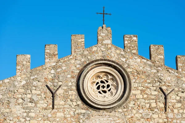 Catedral de San Nicolás en Taormina Sicilia Italia — Foto de Stock