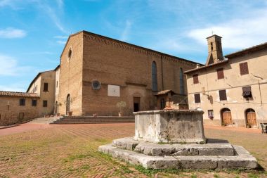 agostino kilise St. - san gimignano İtalya