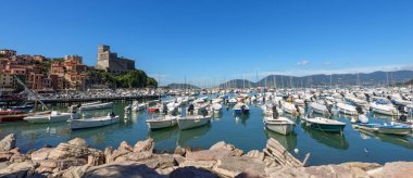 Port of Lerici Town - La Spezia - Italy clipart