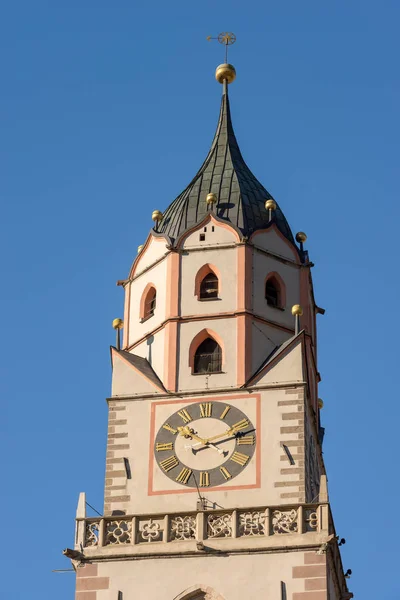 Merano - İtalya katedral çan kulesi — Stok fotoğraf
