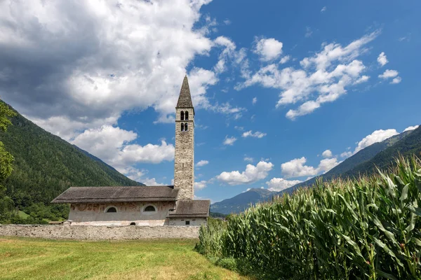 Kirche der heiligen Anthony der Abt - pelugo italien — Stockfoto