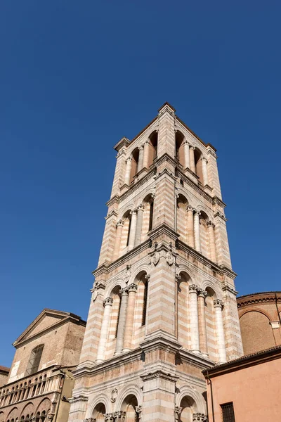 Bell Tower of Ferrara Cathedral - Italy — Stock Photo, Image