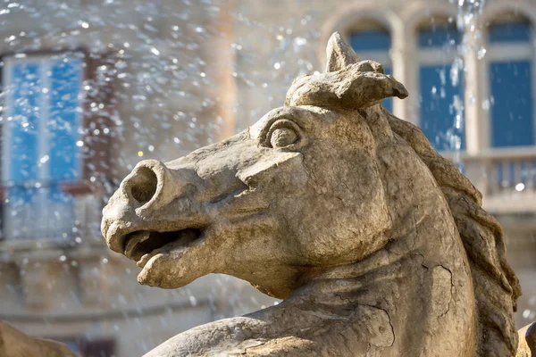 Fontein van Diana - Ortigia Syracuse Sicilië Italië — Stockfoto