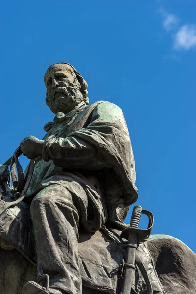 Estátua de Giuseppe Garibaldi - Verona Itália — Fotografia de Stock