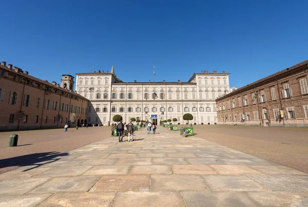 Královský palác - Torino Turín Itálie — Stock fotografie