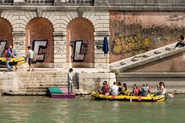 Rivière Adige - Rafting à Vérone — Photo