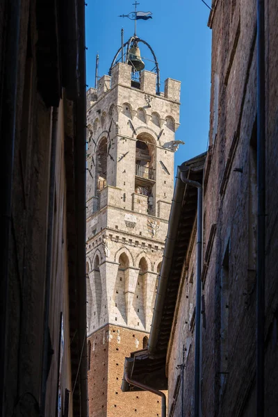 Siena Toscana Italy - Torre del Mangia — Stock Photo, Image